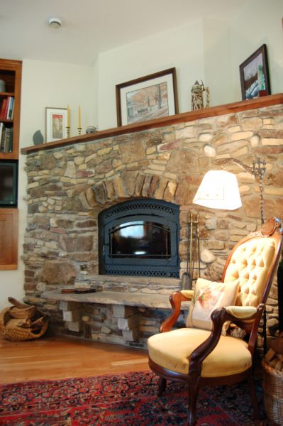 Stone Fireplace | Green Built | WNC